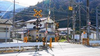 身延線【№239】北沢踏切・通過・走行映像（甲斐大島駅⇔身延駅）山梨県南巨摩郡身延町角打