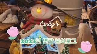 신디의 2023년 연말 브이로그(스터디 브이로그 아님)