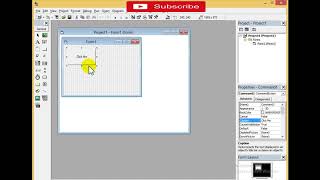 V.B6.0 | print a messge by using the MsgBox function when a command button is clicked. | part 1