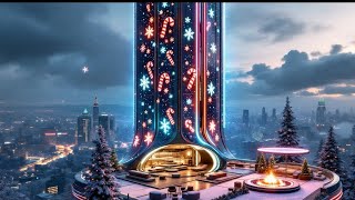 A Million-Dollar Christmas: Unbelievable Holiday Decor!retro future| 4k music video