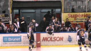 # 21 Gaetan Royer (Thetford) vs # 8 David Starenky (St-Georges) + Bobby Baril (LNAH)