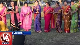 Bathukamma Celebrations In Los Angeles | Telangana Association Of North America | V6News