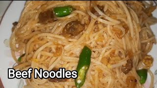 Easy Beef Noodles Recipe || সহজ এবং মজাদার গরুর মাংসের নুডুলস রেসিপি || #beefnoodles @bdblogerzakia