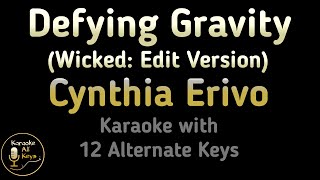 Cynthia Erivo - Defying Gravity (Edit Version) Karaoke Instrumental Lower Higher Male \u0026 Original Key