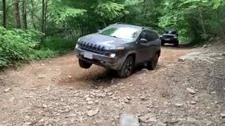 Off road in the Cherokee trail hawk