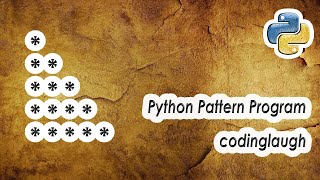 Right Triangle - (01) || Star Pattern || Python Pattern Program || Bangla (বাংলা)