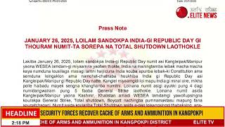 India-Gi Republic Day Gi Thouram SOREPA Na Total Shutdown Laothokhre.