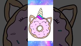 How To Draw A Unicorn Donut?