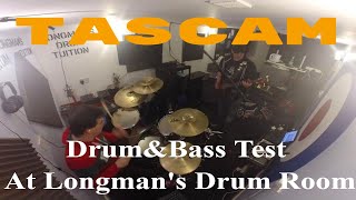 Tascam US 16x08 Audio Interface Test (Longman's Drum Room)