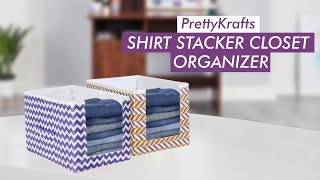 PrettyKrafts Shirt Stacker Closet Organizer