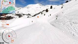 [4K] Skiing Chandolin, Entire Resort Part 3/4 Le Rotsé, Val d'Anniviers Switzerland, GoPro HERO9