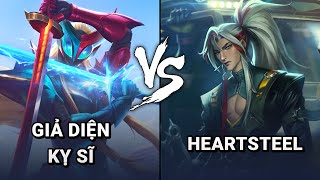 So Sánh Skin Yone Giả Diện Kỵ Sĩ vs Heartsteel | Liên Minh Huyền Thoại