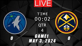 NBA LIVE! Denver Nuggets vs Minnesota Timberwolves GAME 1 | May 2, 2024 | NBA Playoffs 2K24