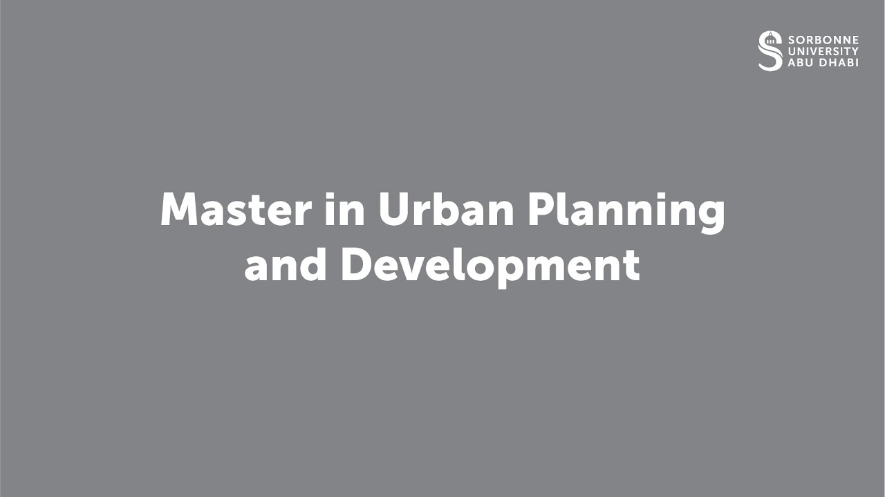 Master In Urban Planning And Development - YouTube