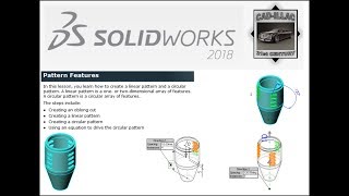 Pattern Features - Basic Techniques - SOLIDWORKS 2018