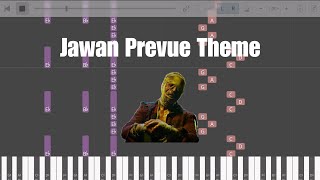 Jawan Prevue Theme | The Only Piano Cover You Need | Bollypiano