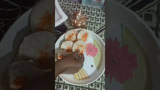 Home made idli with sambar #trending #ytshorts #viralvideo #odiakitchen