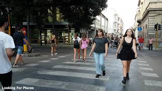 The shopping streets in Lecce