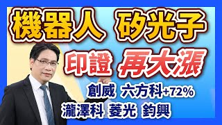 陳建雄【雄才戰略】機器人、矽光子 印證再大漲 瀧澤科 菱光 鈞興 創威 六方科+72%  2024/09/12