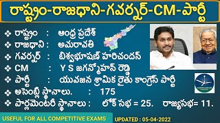 cms and governors of all states and uts list 2022 updated in telugu | cm and governors in Telugu |