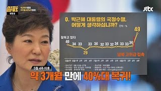 지지율 40%대 탈환한 박근혜 '지지율 대박' 썰전 131회