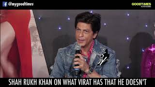 Shah Rukh Khan: Virat Is Truly Gifted, I Am Not!