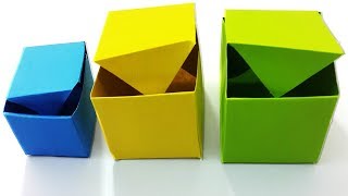 Simple Origami Box Making Tutorial For Beginners - Diy Paper Box - Best Easy Instructions