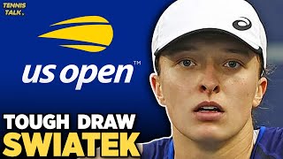 Swiatek Tough Draw vs Rybakina & Gauff at US Open 2023 | Tennis Talk News