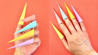 Easy Paper Nail Craft / Sticky Note Origami Easy / Easy Origami Toy / Post-it Origami Craft