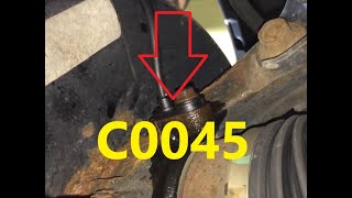 Causes and Fixes C0045 Code: Left Rear Wheel Speed Sensor Circuit