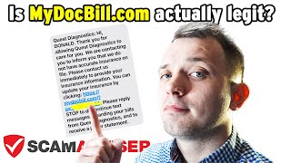 Is Mydocbill.com/quest legit or someone is trying to scam you? Medical bills via texts & emails?