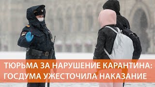 В России принят проект закона об уголовном наказании для нарушителей карантина