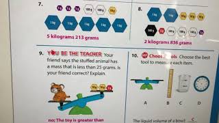 3rd Grade - Lesson 12.8 Review - Measure Mass