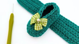 EASY BABY CROCHET SHOES