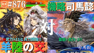 三国志大戦876 【征群覇王】(羊祜･陸抗)羊陸の交VS(司馬懿)機略自在