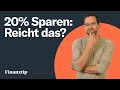 Wie viel sollte ich sparen? | 50-30-20-Regel