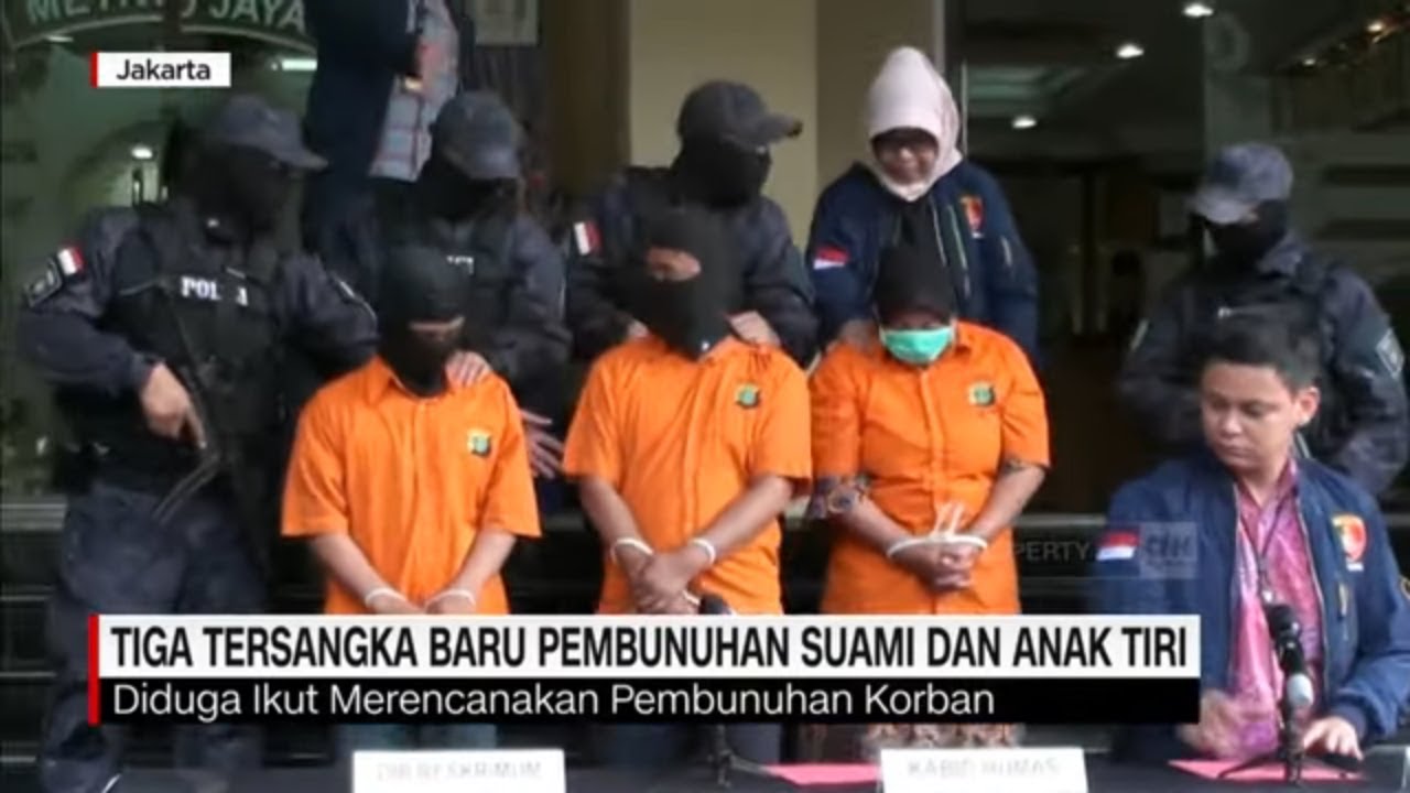 Polisi Tangkap 3 Tersangka Baru Pembunuhan Suami Dan Anak Tiri - YouTube