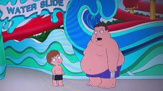 Family Guy fat dad at a water park