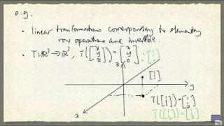 Week 11 - Invertible linear transformation