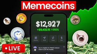 LIVE TRADING 100X MEME COINS! LIVE TRADING TRUMP MEME COIN! TRUMP COIN ON SOLANA! TIKTOK CRYPTO