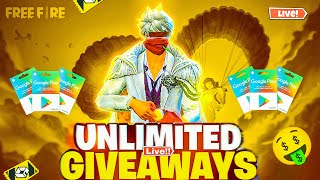 UNLIMITED FULL MAP GIVEAWAYS FACECAM STREAM || SN SALAAR IS LIVE || FF LIVE IN TELUGU  |\\ ROAD TO 6K