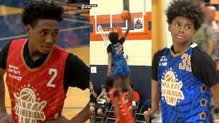 JALEN GREEN'S LIL BROTHER AJ Johnson VS Top PG Tahaad Pettiford!! Pangos All-American Camp BATTLE!