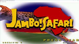 1080p 60fps JAMBO SAFARI - BEGINNER COURSE  1999 - SEGA NAOMI DEMUL 0.8 - PC GT1030