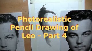 Photorealistic Pencil Drawing Tutorial of Leo Part 4 - Drawing with Graphite and Charcoal