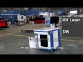 JPT 3W 5W UV Laser Marking Machine for Plastic