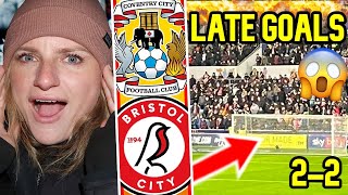 LATE GOALS & FANS CHARGE | COVENTRY CITY 2-2 BRISTOL CITY