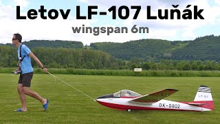 LF-107 Black Horse | 6m giant scale RC glider | 4K | Hranice 2024