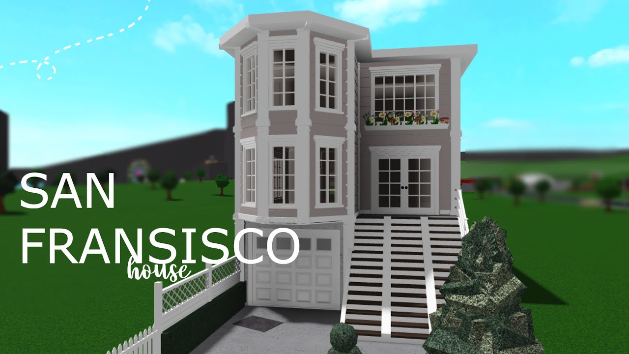 Bloxburg | San Fransisco House Exterior | 57k+ | Speedbuild - YouTube