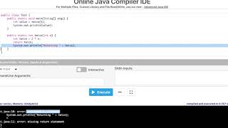 Error: unreachable statement