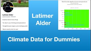 Latimer Alder: Climate Data for Dummies | Tom Nelson Pod #174